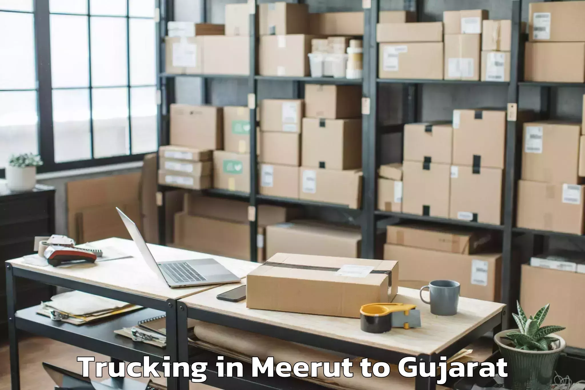 Hassle-Free Meerut to Morbi Trucking